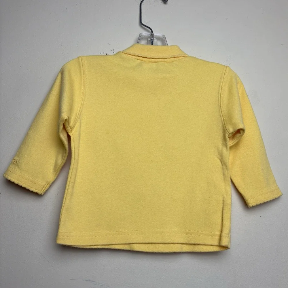 Gymboree Vintage Rainbow Tag Yellow Turtle Neck Top XXS 12-18 Months Classic